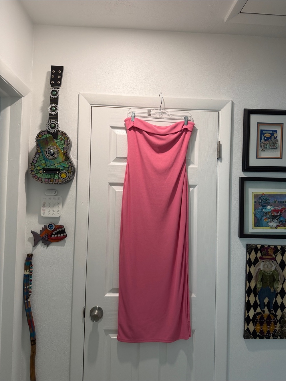 Women's Pink Maxi Skirt - Sleek Tube Style